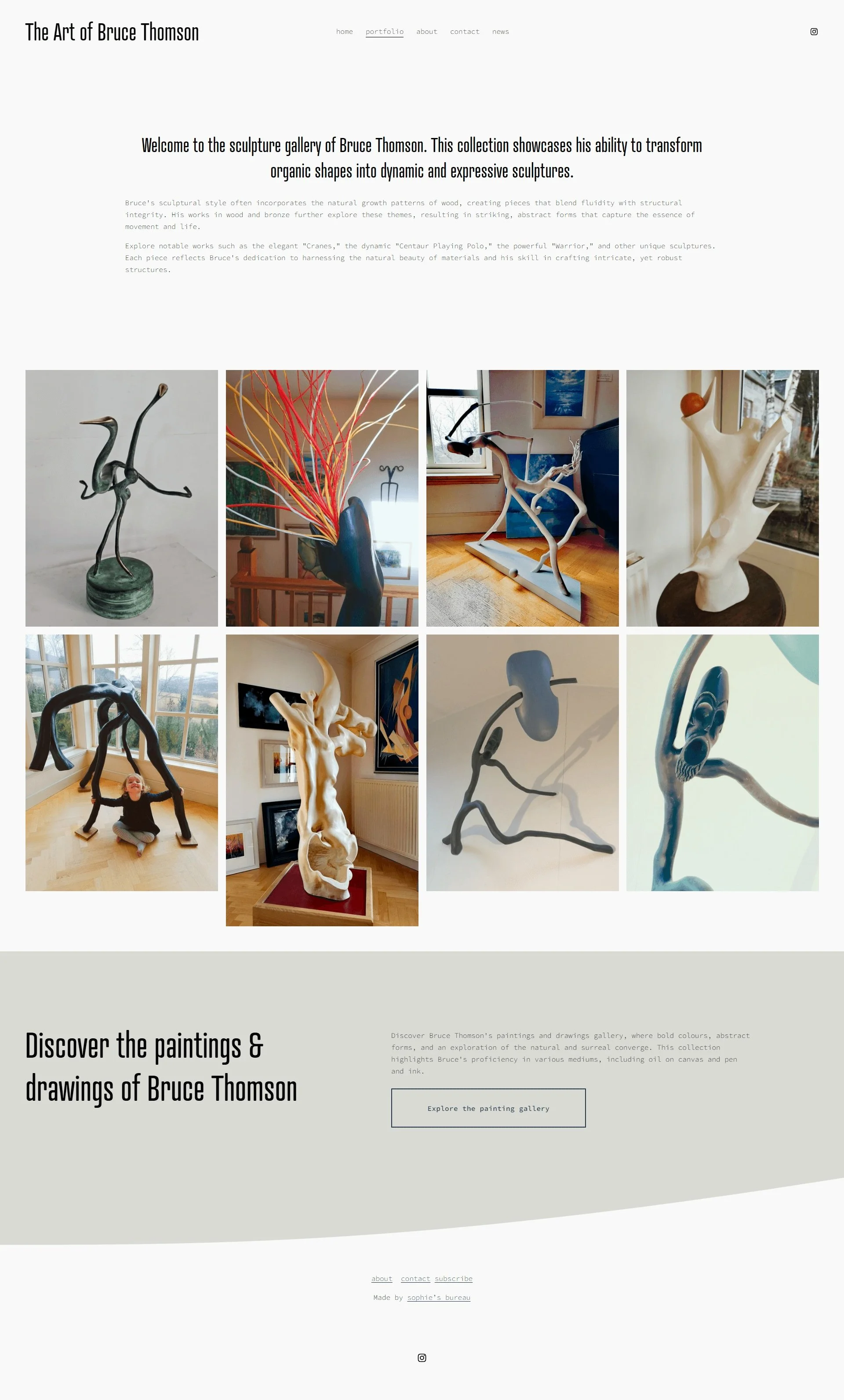 Sculpture gallery — a dedicated home for the three-dimensional work