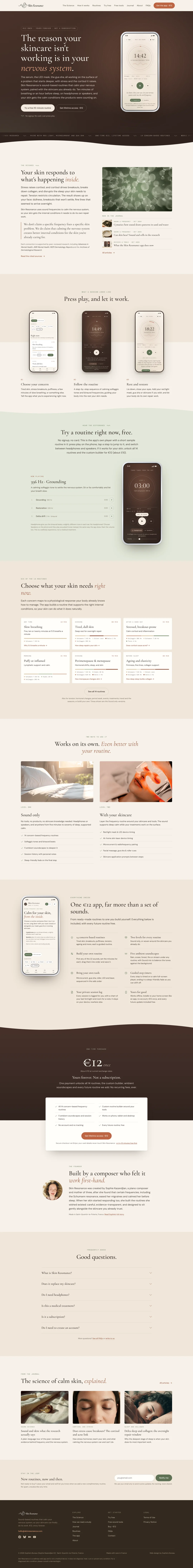 The homepage in full, top to bottom