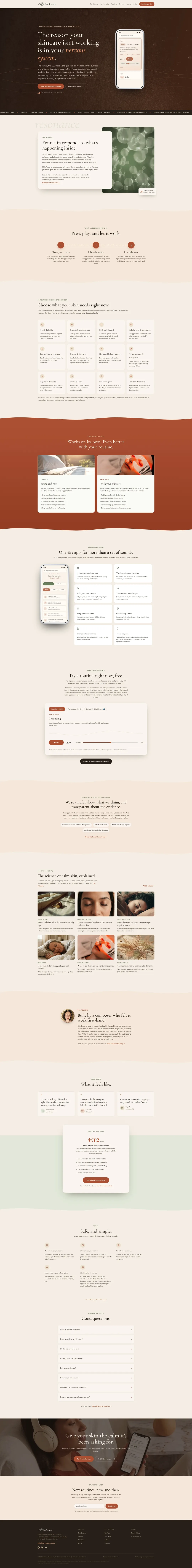 The homepage in full, top to bottom