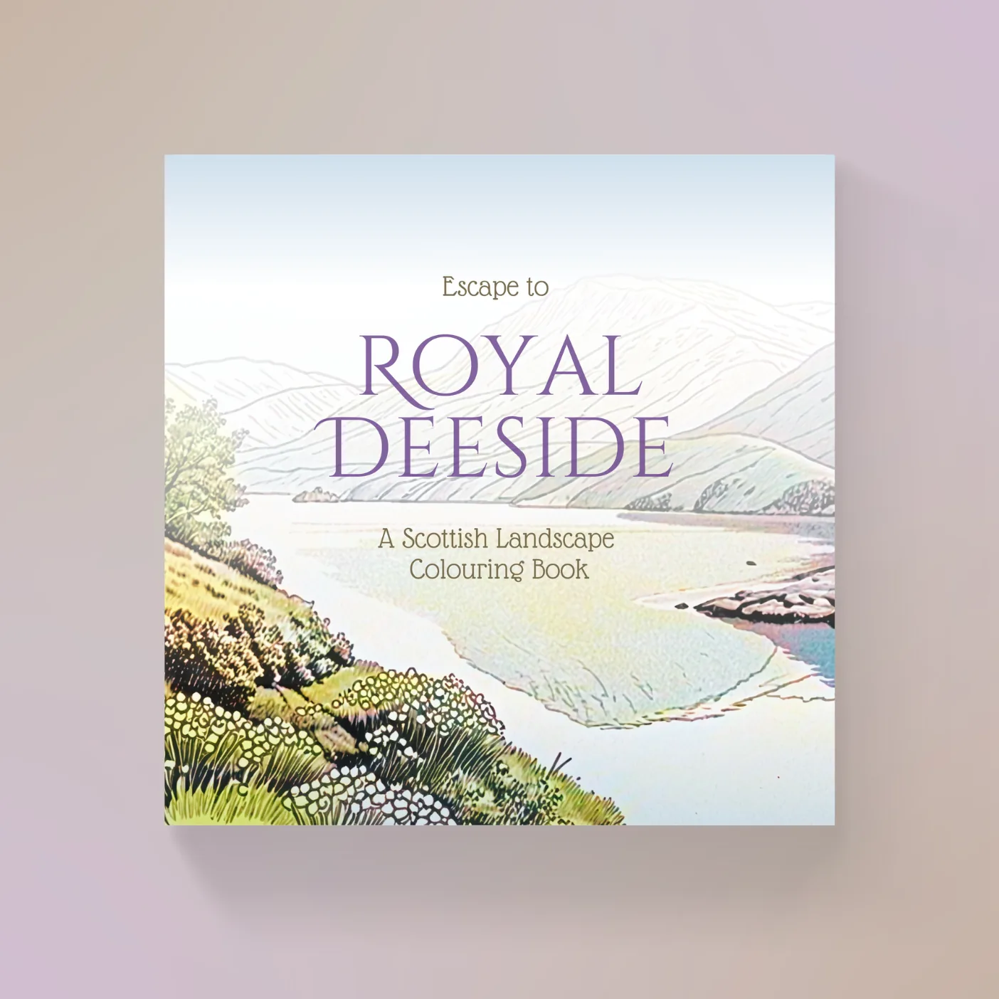 Escape to Royal Deeside: cover, the River Dee running between the hills